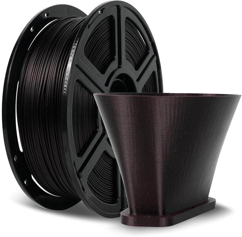 FLASHFORGE Carbon Fiber PLA Filament 1.75mm Marsala, Reinforced 3D Printer Filament 1kg, Lightweight & High-Strength PLA-CF Filament, Strong & Easy to Print - Image 1